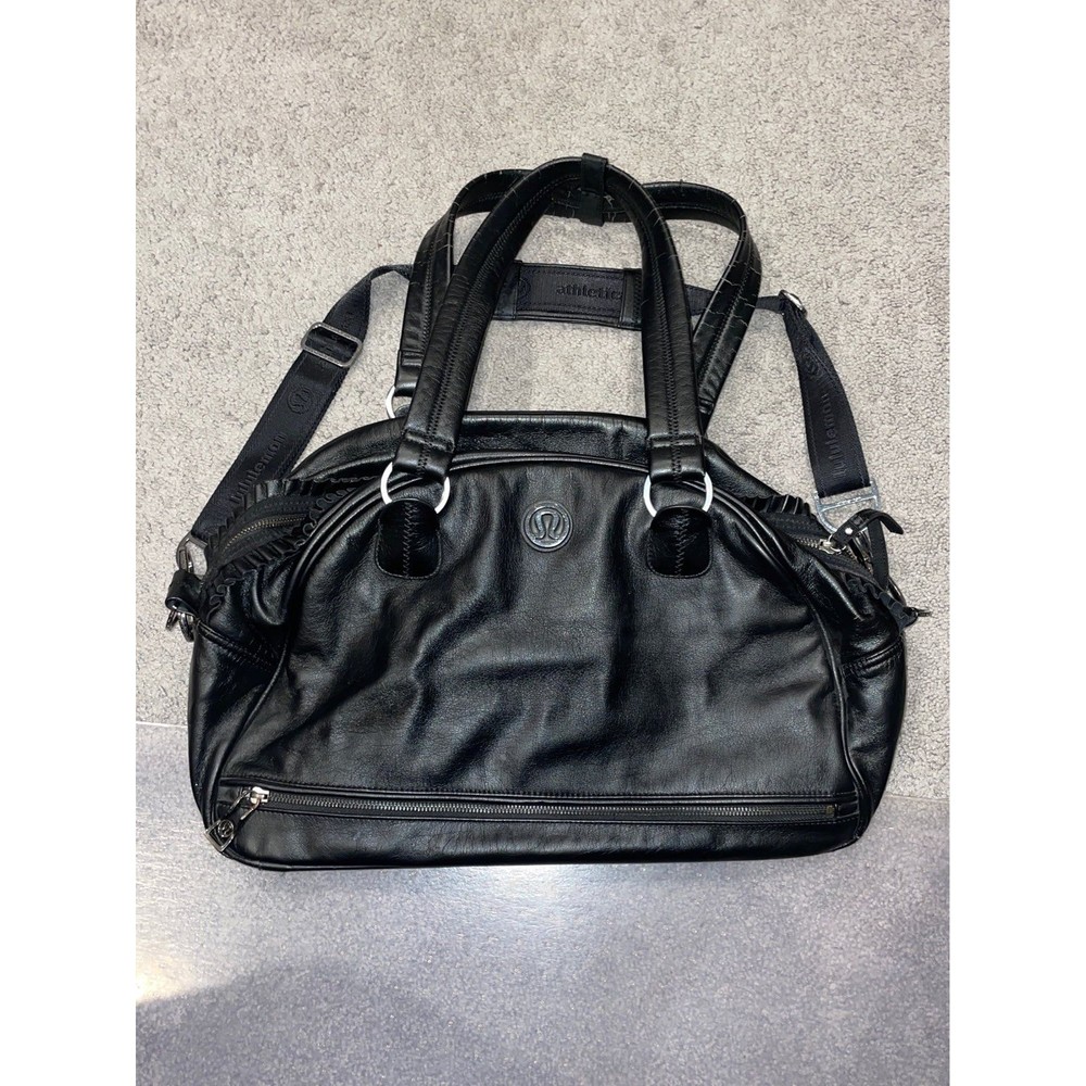 Lululemon faux leather gym bag